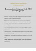 Transportation of Dangerous Goods &lpar;TDG&rpar; Exam Study Guide&period;