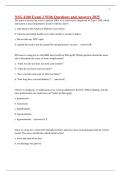NSG 4100 Exam 2 With Questions and Answers 2025