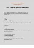 Patho Exam &num;3 Questions And Answers
