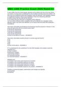 MBG 1000 Practice Exam 2025 Rated A&plus;