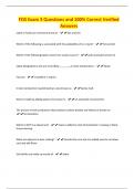 FOS Exam 3 Questions and 100&percnt; Correct Verified Answers