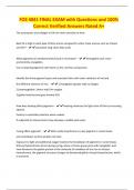 FOS 4041 FINAL EXAM with Questions and 100&percnt; Correct Verified Answers Rated A&plus;