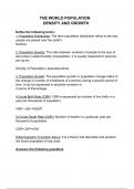 Class notes Geography Fundamentals of Human Geography 