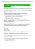 MBG 2400 Exam Review with Complete Solutions