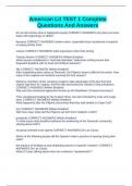 American Lit TEST 1 Complete Questions And Answers