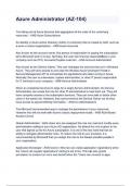 Azure Administrator (AZ-104) questions and answers..