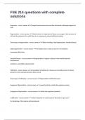 FSE 214 questions with complete solutions