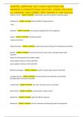 HOSPITAL CORPSMAN TEST 2 EXAM QUESTIONS AND ANSWERS A COMPLETE EXAM SOLUTION  COVERS 2024&sol;2025 ALL ANSWERS 100&percnt; CORRECT BEST GRADED A&plus; FOR SUCCESS