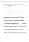 NCSF ALL UNIT EXAM COMPLETE QUESTIONS WITH CORRECT ANSWERS