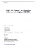 NURS 520 Chapter 1 With Complete Solutions Latest Update 2024-2025