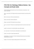 FTCC FSE 214&colon; Pathology Midterm Review - Key Concepts and Study Guide