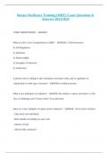 Master Resilience Training &lpar;MRT&rpar; Exam Questions & Answers 2023&sol;2024