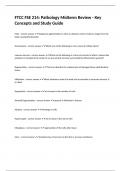FTCC FSE 214&colon; Pathology Midterm Review - Key Concepts and Study Guide