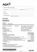 AQA A LEVEL PHYSICS QUESTION PAPER 3 2024 &lpar;7408&sol;3BE&rpar;