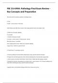 FSE 214-0904&colon; Pathology Final Exam Review - Key Concepts and Preparation