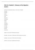 FSE 214&colon; Module 8 - Diseases of the Digestive System