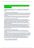 Chapter 3 Qualifications for Appraiser Credentials