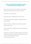 TFM 11 &vert; QUESTIONS & ANSWERS&vert; ALREADY PASSED&vert; VERIFIED & UPDATED &vert; 2024