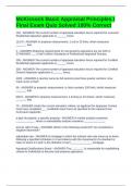 McKissock Basic Appraisal Principles I Final Exam Quiz Solved 100&percnt; Correct