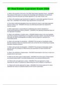 NY Real Estate Appraiser Exam 2025