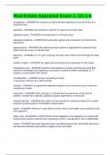 Real Estate Appraisal Exam 1 Ch 1-6