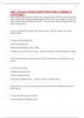 AH2 - EXAM 3 QUESTIONS WITH 100&percnt; CORRECT ANSWERS&excl;&excl;