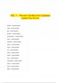    ASL 1 &ndash; Review Verified And Updated Latest Top Score&period;