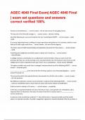 AGEC 4040 Final Exam&vert; AGEC 4040 Final &vert; exam set questions and answers correct averified 100&percnt;