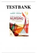 TEST BANK FOR PUBLIC HEALTH NURSING&colon; POPULATION-CENTERED HEALTH CARE IN THE COMMUNITY 10TH EDITION LATEST VERSION 2024- 2025 GRADED A&plus;