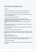 Texas TBCE Jurisprudence Exam &lpar;2024&sol; 2025&rpar; Questions and Answers &vert;100&percnt; Verified Correct Answers &vert; complete solution &vert; Grade A&plus; &vert; Latest update