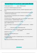 Advanced Semper Fit Course Exam Latest Update 2024&sol;2025