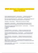 SPMT 262 Exam 2 Questions And Answers Latest Top Score&period;