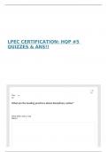 LPEC CERTIFICATION&colon; HQP &num;5 QUIZZES & ANS&excl;&excl;