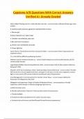 Capstone A&sol;B Questions With Correct Answers Verified A&plus; Already Graded