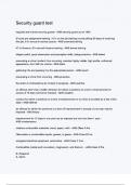 Security guard test &lpar;2024&sol; 2025&rpar; Questions and Answers &vert;100&percnt; Verified Correct Answers &vert; complete solution &vert; Grade A&plus; &vert; Latest update