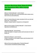 Aviation Machinist Mate Week &num;3 Mega Test Questions With 100&percnt; Correct Answers 