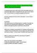 AD Advancement Exam Questions With 100&percnt; Correct Answers  2025