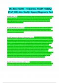 Shadow Health - Tina Jones&comma; Health History&colon; &lpar;NSG 510&rpar; Adv&period; Health Assess&sol;Diagnostic Rea