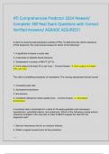ATI COMPREHENSIVE PREDICTOR EXAM 2 NEWEST 2024 ACTUAL EXAM&vert; COMPLETE 180 REAL EXAM QUESTIONS WITH CORRECT VERIFIED ANSWERS&sol; ALREADY GRADED A&plus;&vert; ATI COMPREHENSIVE PREDICTOR 2024 ACTUAL EXAM&vert;