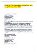 CIPM IAPP Practice Exam Questions with complete solutions 2024&period;