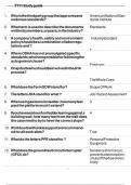 TTT1 Study guide questions and answers