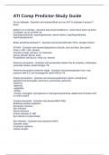 ATI Comp Predictor-Study Guide Exam Questions and Answers 