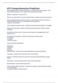 ATI Comprehensive Predictor with Questions and Correct Answers