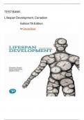 COMPLETE TEST BANK FOR Lifespan Development&comma; Canadian Edition 7th Edition by Denise Boyd Latest Update