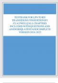 Test Bank - LPN to RN Transitions 5th Edition By Lora Claywell&comma; &lpar;All Chapters Included 1-18&rpar;