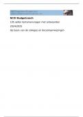 NCOI Budgetcoach tentamen oefenvragen 2024 - 105 vragen met antwoorden 