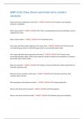 ANP 1111 FINAL EXAM QUESTIONS WITH CORRECT ANSWERS&period;