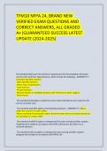 TFM10 NFPA 24&comma; BRAND NEW VERIFIED EXAM QUESTIONS AND CORRECT ANSWERS&comma; ALL GRADED A&plus;&vert;GUARANTEED SUCCESS LATEST UPDATE &lpar;2024-2025&rpar;