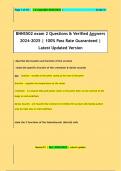 BNNS501 exam 2 Questions & Verified Answers 2024-2025 &vert; 100&percnt; Pass Rate Guaranteed &vert;  Latest Updated Version