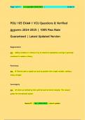 POLI 105 EXAM 1 VCU Questions & Verified  Answers 2024-2025 &vert; 100&percnt; Pass Rate  Guaranteed &vert; Latest Updated Version